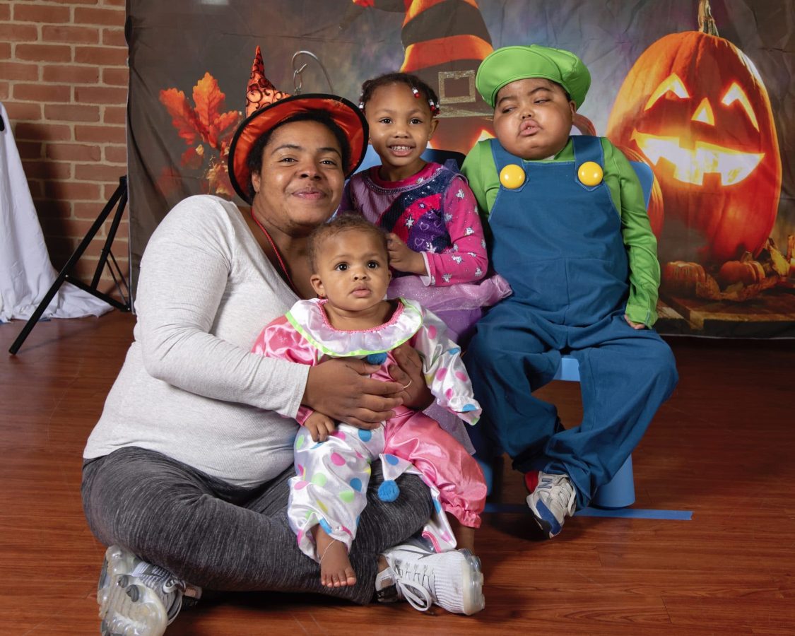 Image from Halloween in our House - Family picture with kids in their costumes