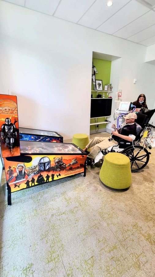 Image from Matthew's Moment - Matthew playing arcade games