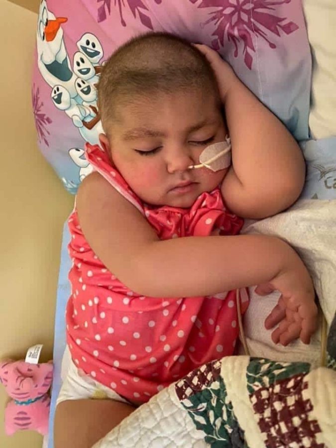 Image of Laney sleeping