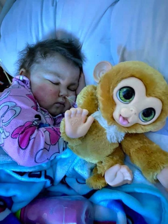 Image of Laney sleeping